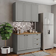 Cozinha Compacta Americana 5 Portas: Elegância e Praticidade - imagem 1