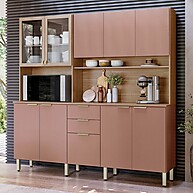 Cozinha Compacta Amora 10 Portas 2 Gavetas: Organize Sua Cozinha com Estilo - imagem 1