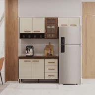 Cozinha Compacta Lisboa: 190cm, 7 Portas e 3 Gavetas - imagem 1