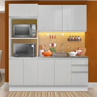Cozinha Compacta Madesa Acordes: Branco Brilho! - imagem 1