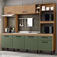 Cozinha Compacta Zoe: 6 Portas e 1 Gaveta - imagem 1