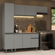 Cozinha Completa 220cm Cinza Nice Madesa - imagem 1