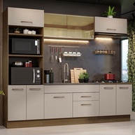 Cozinha Completa 270cm Agata Madesa: Rustic e Crema - imagem 1