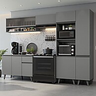 Cozinha Completa 300cm Cinza Nice Madesa - imagem 1