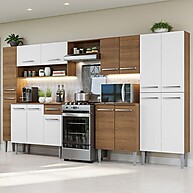 Cozinha Completa 325cm Emilly Madesa: Rustic & Branco - imagem 1