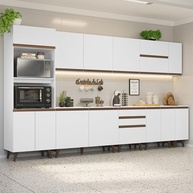 Cozinha Completa 355cm Reims: Seu Sonho Branco! - imagem 1