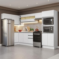 Cozinha Completa 447cm: MDF Branco Smart Madesa - imagem 1