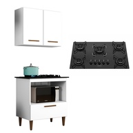 Cozinha Completa 5 Bocas: Balcão + Cooktop + Aéreo - imagem 1