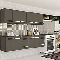 Cozinha Completa Àgata 10 Portas: Seu Sonho Preto Fosco! - imagem 1