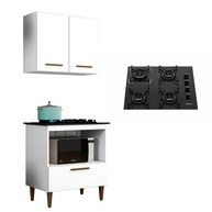 Cozinha Completa: Balcão Cooktop + Armário Aéreo - imagem 1