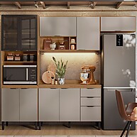 Cozinha Completa Firenze 4 Peças – 10 Portas e 2 Gavetas - imagem 1