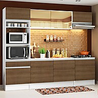 Cozinha Completa Madesa Diamante: Seu Sonho Branco/Rustic - imagem 1