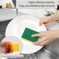 Pacote com 12 Esponjas Antiarranhões para Cozinha - Duráveis e Versáteis para Louças, Panelas e Superfícies Sensíveis - imagem 4