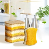 Esponja de Cozinha Natural 4 Peças - Limpeza Suave e Sustentável para Panelas Antiaderentes - imagem 2