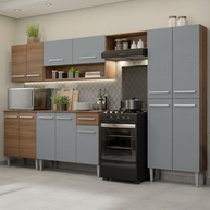 Cozinha Madesa Emilly: Rustic/Cinza Completa! - imagem 1