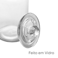 Porta Mantimento de Vidro com Tampa de Bambu 1,6L - LYOR | Frescor e Estilo na Cozinha - imagem 4
