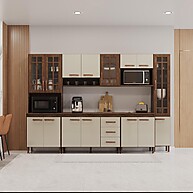 Cozinha Modulada Fidelitá Lisboa: Elegância e Espaço Otimizado - imagem 1