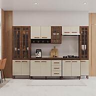 Cozinha Modulada Lisboa: 6 Peças, 295cm - imagem 1