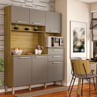 Cozinha Montesa 6 Portas: Freijó Gris e Funcionalidade - imagem 1