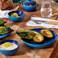 Prato Le Creuset Fundo em Cerâmica Mica 22cm Azul Azure - Elegância e Durabilidade na Cozinha - imagem 3