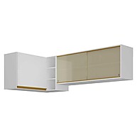 Kit Armário Aéreo Veneza 90cm + 120cm: Elegância na Cozinha - imagem 2
