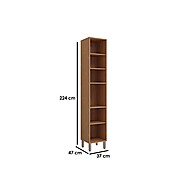 Paneleiro Divina 37cm Freijo/Off White – Elegância na Cozinha - imagem 2