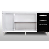 Balcão Gabinete Nathan 160cm Branco: Design e Espaço na Cozinha - imagem 2