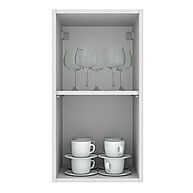 Armário Aéreo 35 cm Branco Agata – Organização e Estilo na Cozinha - imagem 2