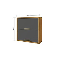 Armário Aéreo Imperatriz 80cm: Elegância e Praticidade na Cozinha - imagem 2