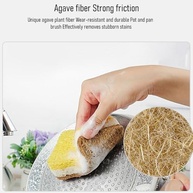 Esponja de Cozinha Natural 4 Peças - Limpeza Suave e Sustentável para Panelas Antiaderentes - imagem 5