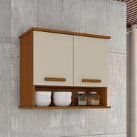Armário Aéreo Organizador para Cozinha Mavi - Espaço Inteligente Cedro/Off - imagem 1