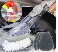 Top Chef Escova de Limpeza com Esponja e Porta Detergente - Dupla Ação para Cozinha Impecável - imagem 5
