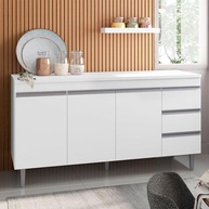 Balcão de Pia Andréia 150 cm Branco – Modernize sua Cozinha - imagem 2