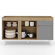 Balcão Gabinete 150cm Dakota: Espaço e Estilo na Sua Cozinha - imagem 2