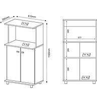 Balcão Multiuso CR20007 Branco: Organização e Estilo na Sua Cozinha - imagem 2