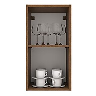 Armário Aéreo 35 cm 1 Porta Rustic/Crema – Organização e Estilo na Sua Cozinha - imagem 2