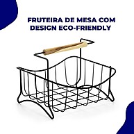Fruteira Aramada Preto Arthi – Elegância e Praticidade na Sua Cozinha - imagem 2