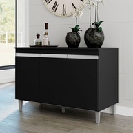 Balcão de Pia Preto Fosco 120cm: Organize sua Cozinha! - imagem 2