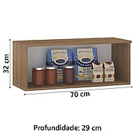 Armário Aéreo 70cm Diana: Organize sua Cozinha! - imagem 2