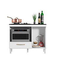 Balcão Cooktop e Forno Branco Nicioli Fit: Organize sua Cozinha - imagem 2