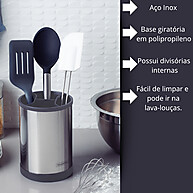 Porta Talheres Giratório Inox: Organize sua Cozinha! - imagem 2