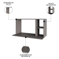 Suporte Micro-ondas 80cm Maya: Organize sua Cozinha! - imagem 2