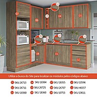 Nicho Garrafeiro Maxxi Nogal: Organize sua Cozinha! - imagem 2