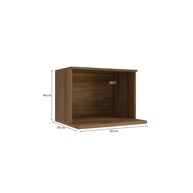 Nicho Microondas 60cm Nogueira: Organize sua Cozinha! - imagem 2