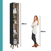 Paneleiro 2 Portas Preto: Organize sua Cozinha! - imagem 2