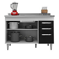 Balcão de Pia 120cm Suécia: Organize sua Cozinha! - imagem 2