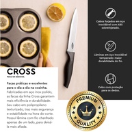 Facas Brinox Cross: Kit 6 Peças para Sua Cozinha - imagem 2