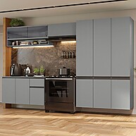 Cozinha Suspensa 320cm Cinza Nice Madesa - imagem 1
