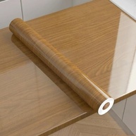 Protetor de Cozinha Adesivo Madeira Escuro 5m x 45cm - Resistente à Água, Calor e Gordura - imagem 4