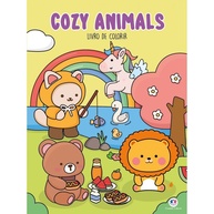Cozy Animals: Livro de Colorir Relaxante - imagem 1